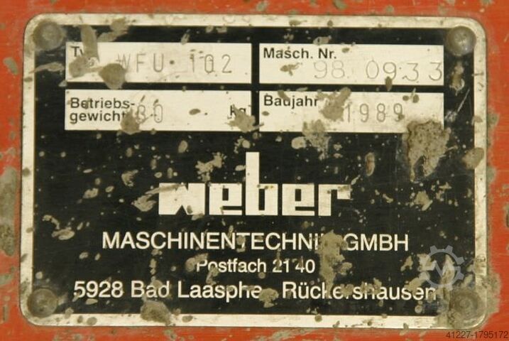 Alisadora de concreto Weber WFU 102