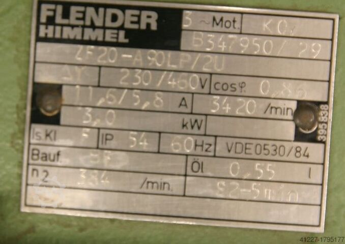 Motoredutor 0,16/3 kW 7,1/320 rpm Flender ZF20-090SP/2U