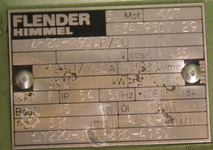 Motoredutor 0,16/3 kW 7,1/320 rpm Flender ZF20-090SP/2U