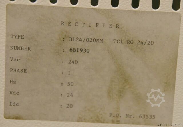 Laddare för gaffeltruck 24 V 20 A Dry Bul BL24/020MM