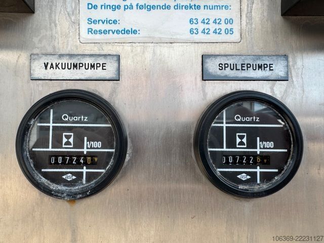 Vakuumtankbil MERCEDES-BENZ Atego 1624 4x2 DSU kombiline 5400 L