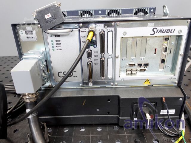 + Teach Pendant | VAL3 | 6-Ach Stäubli TX90L Industrieroboter + CS8C Steuerung