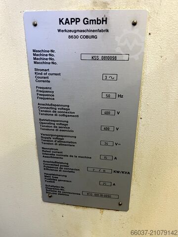 Taşlama taşı düzeltme makinesi Kapp CS 200 CNC