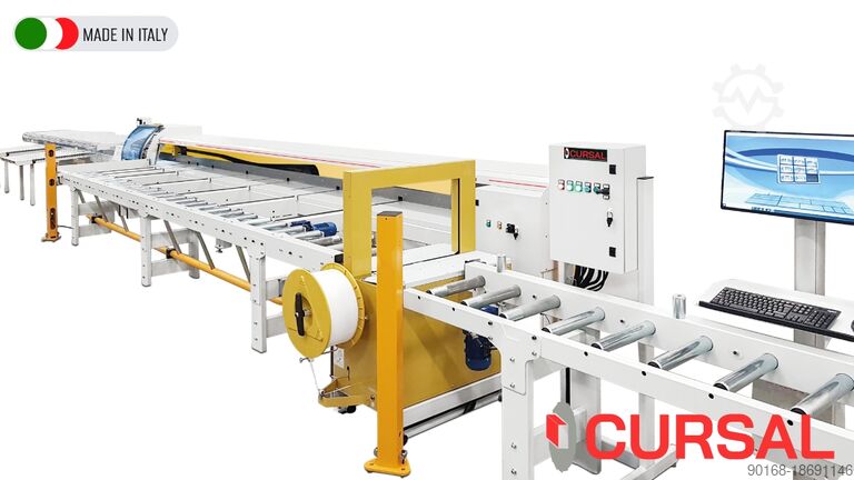 Afkortzaag optimalisator met duwsysteem CURSAL TRSI Ø500 TAGLIO 90° - customizable