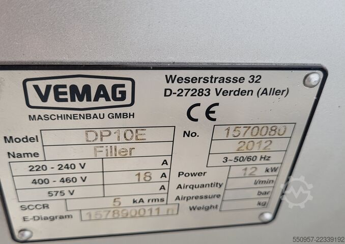 Vleesverwerkingsmachine Vemag DP10E