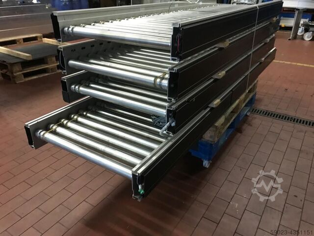 Rollenbaan met aandrijving nuldrukaccumulatie Interroll Staudrucklos
