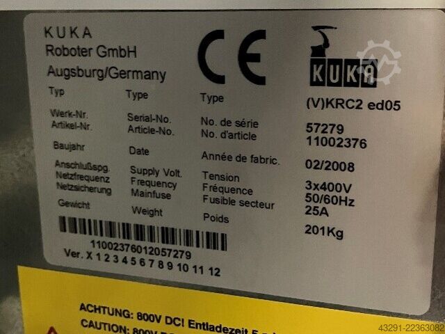 Industriële robot KUKA KR240-2 2000 Seriennr. 910477