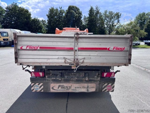 Driezijdige kipperaanhanger FLIEGL Dreiseitenkipper Tieflader TSK 210