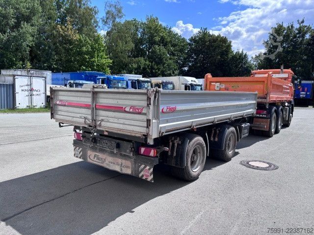 Driezijdige kipperaanhanger FLIEGL Dreiseitenkipper Tieflader TSK 210