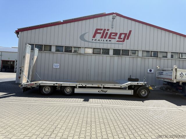 Poluprikolica za niskopodni prevoz Fliegl Tiefladeanhänger DTS 300 Parabel/FH 6,5m