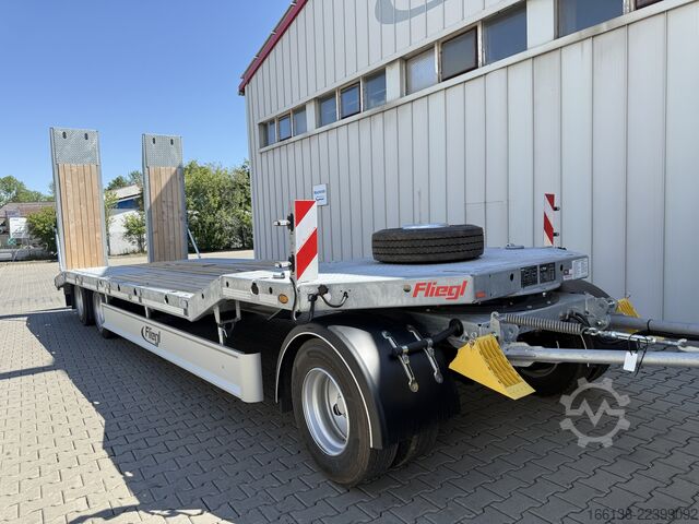 Poluprikolica za niskopodni prevoz Fliegl Tiefladeanhänger DTS 300 Parabel/FH 6,5m