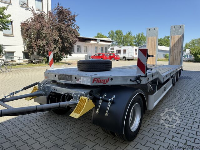 Poluprikolica za niskopodni prevoz Fliegl Tiefladeanhänger DTS 300 Parabel/FH 6,5m
