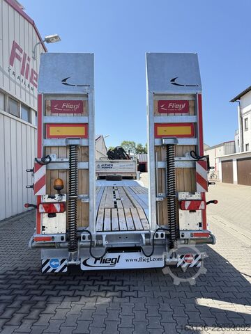 Poluprikolica za niskopodni prevoz Fliegl Tiefladeanhänger DTS 300 Parabel/FH 6,5m
