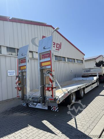 Poluprikolica za niskopodni prevoz Fliegl Tiefladeanhänger DTS 300 Parabel/FH 6,5m