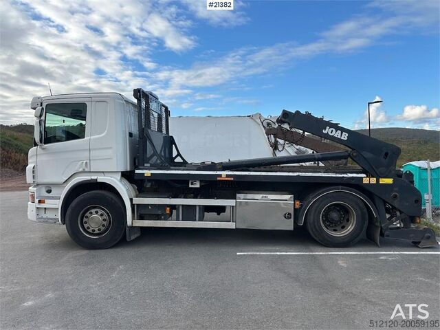 Portalarmsystem Scania P280 4x2 skip loader. Recently EU approved.