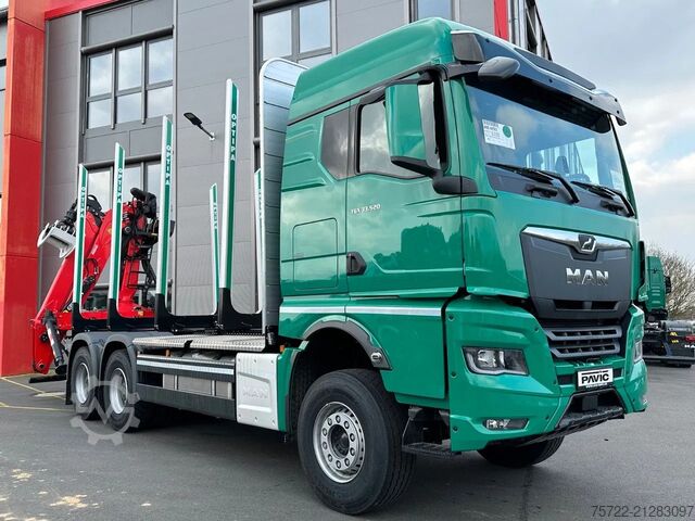 Přepravník dřeva MAN TGX 33.520 6x4 BB Epsilon Q150Z SOFORT VERFÜGBAR!