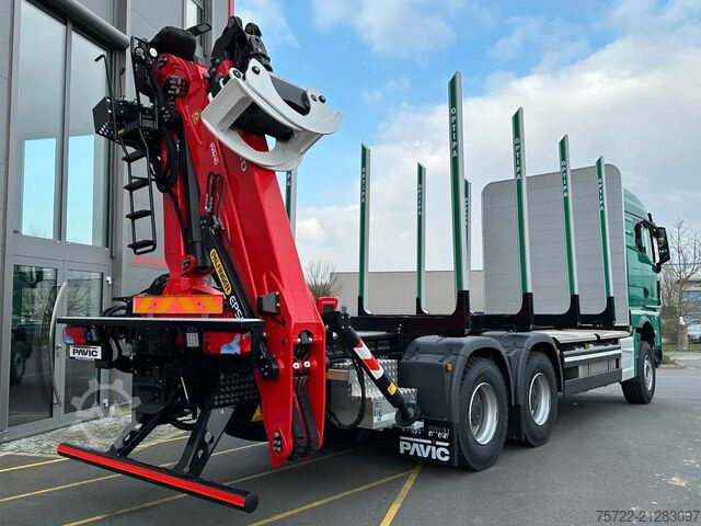 Přepravník dřeva MAN TGX 33.520 6x4 BB Epsilon Q150Z SOFORT VERFÜGBAR!