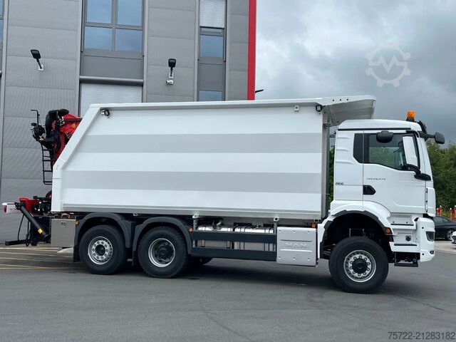 Faanyagszállító MAN TGS 28.480 6x4-4 Kran EPSILON Q170L115 MULDE