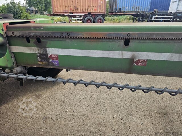 Transporte de contenedores D-TEC VCC-01 FLEXITRAILER/ALL CONNECTIONS/ APK/TUV 23...