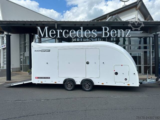 Biltransport skåpbil Brian James Trailers Race Sport Länge: 5,03 m / 3.000 kg / NEU