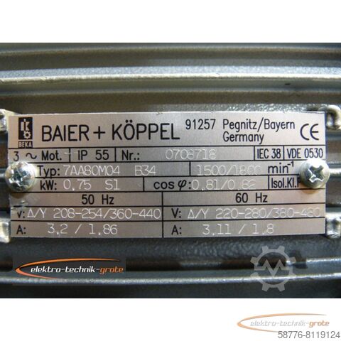 BEKA Baier + Köppel Motor BEKA Baier + Köppel MZN 12-75 A Zahnradpumpe    !