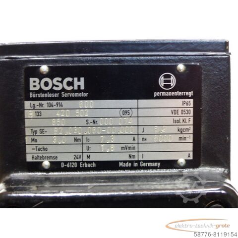 Bosch motor Bosch 104-914 600 / B2.030.060-00.000 Bürstenloser Servomotor