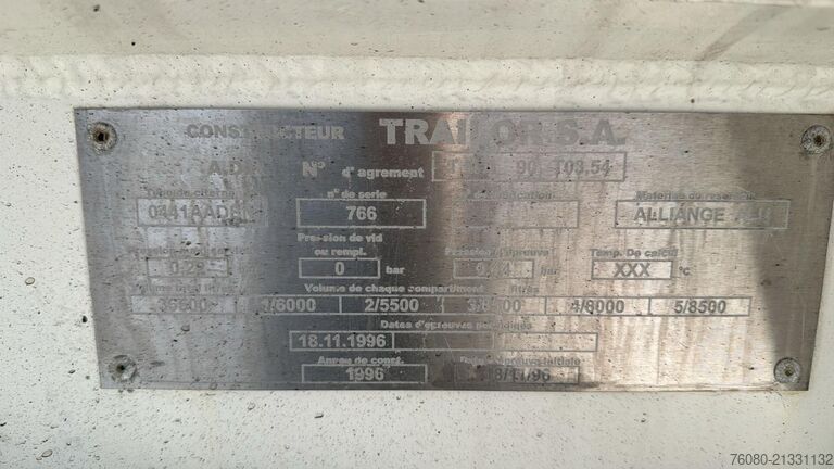 Tank Trailor S383EL (36500 LITERS / 5 COMPARTIMENTS / FUEL T...