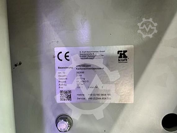 Mašina za pakovanje u kartonsku ambalažu Kraft VPS 100/2500