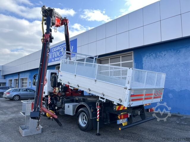 Driezijdige kipper met kraan Iveco Eurocargo 140e22