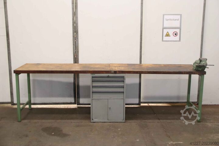 Werkbank met bankschroef unbekannt 3000/790/H850 mm
