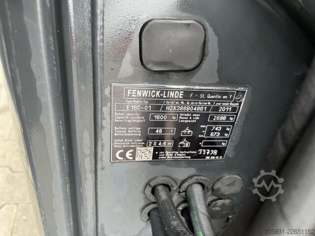 Ηλεκτρικό περονοφόρο 3 τροχούς Linde E16-01