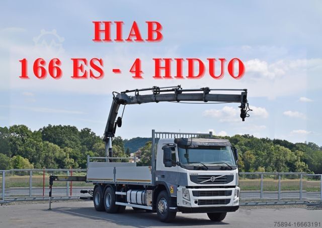 Truck mounted crane VOLVO FM 370 * HIAB 166 ES - 4 HIPRO/FUNK * 6x4