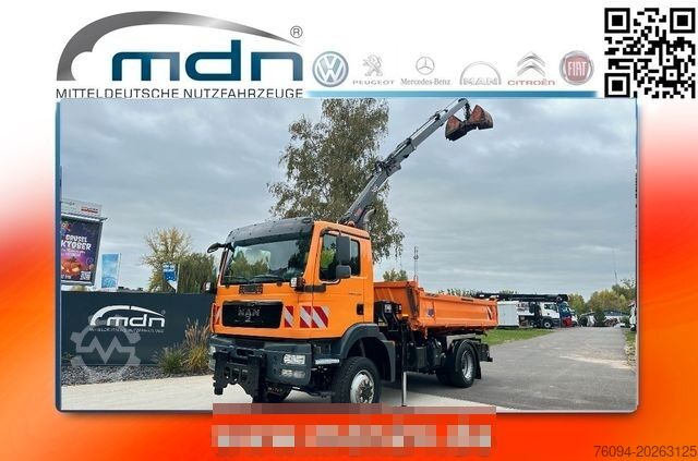 Autolaadkraan MAN TGM 13.250 4x4 Kipper KRAN FUNK AHK WINTERDIENST