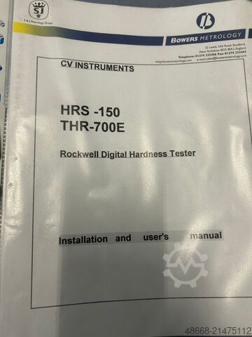 Hardheidstestapparaat, hardheidstester CV Instruments THR-700 E