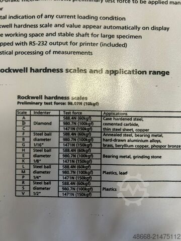 Hardheidstestapparaat, hardheidstester CV Instruments THR-700 E