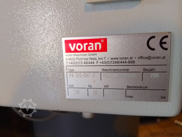 Voran Paster Pastorizzatore voran PA 500 RWT G