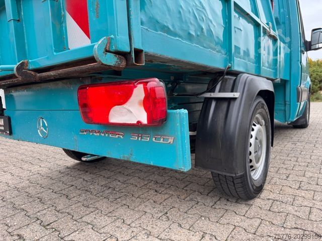Camión de la basura MERCEDES-BENZ 313 CDI Sprinter II Bertsche Müllwagen Tafel