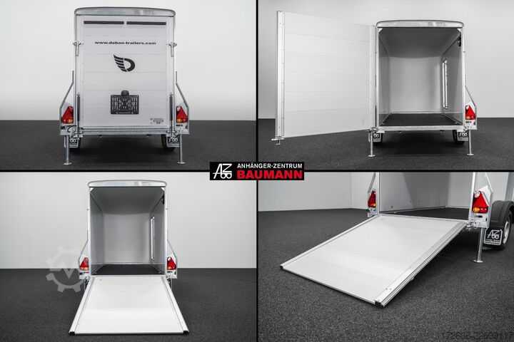 Kofferanhänger Debon CHEVAL LIBERTE DEBON C255 V2 WABENKERN 750 KG | WEISS + SEITENTÜR