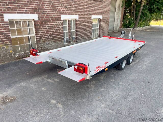 Dodávka na přepravu automobilů Vezeko IMOLA 27.39 RACE MASTER | HANDSEILWINDE 462X194CM 2700KG AUTOTRAILER