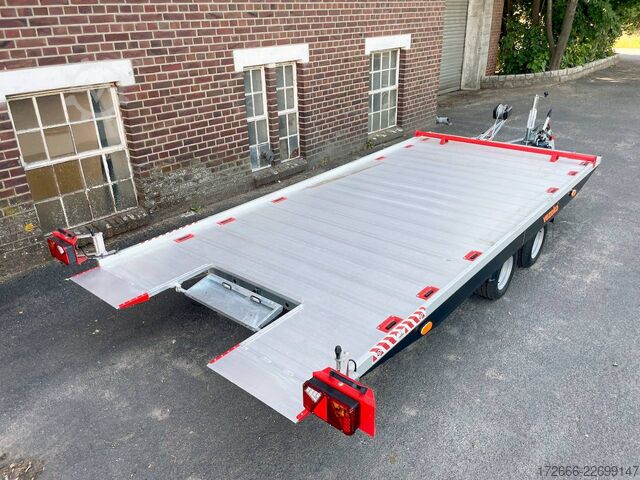 Dodávka na přepravu automobilů Vezeko IMOLA 27.39 RACE MASTER | HANDSEILWINDE 462X194CM 2700KG AUTOTRAILER