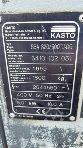 Sierra de cinta de inglete hidráulica KASTO SBA 320/500U-DG