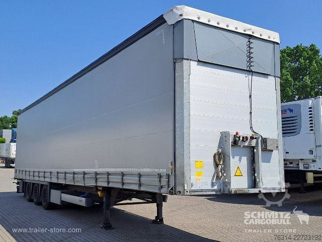 Brandalı açık yarı römork Schmitz Cargobull Curtainsider Mega Getränke