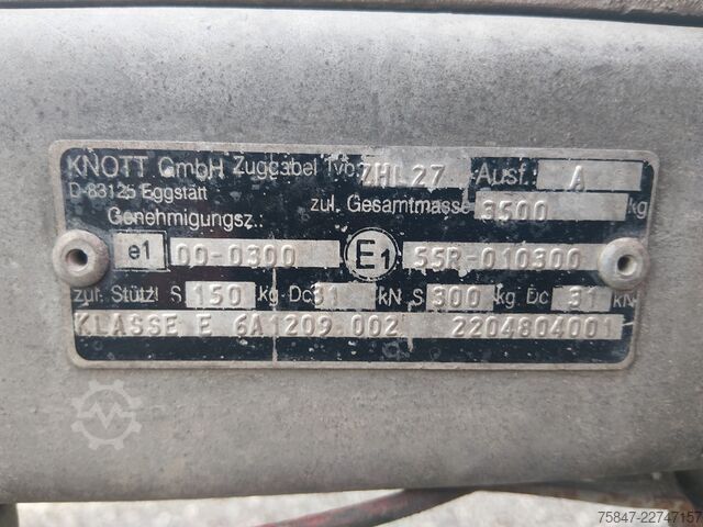 Rimorchio a pianale ribassato Weijer Tohaco MA235/4518