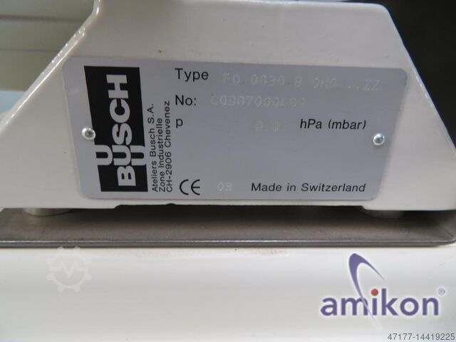 Trockene Scroll-Vakuumpumpe Busch FO 0030 B 0110..ZZ