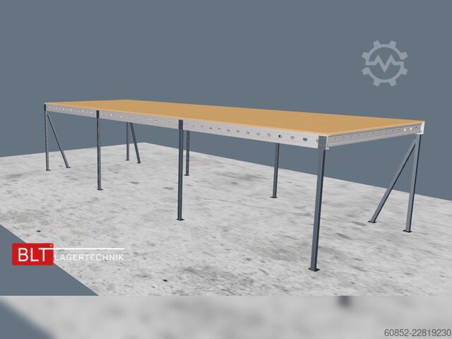 Storage platform 5x15m Lagerbühne , Belastung : 500kg/qm Unterkante: 3m ,ca. 75qm , Systembühne