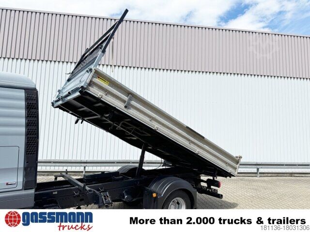 Billenőplatós furgon MAN TGL 8.180 4x2 BB Doka, 2x AHK