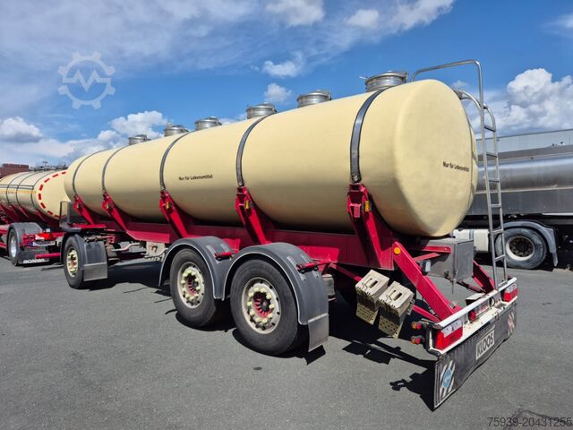 Tanker trailer  Edelstahltankanhänger - 6 Kammern - 17095 l