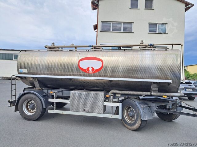Tanker trailer Schwarte Edelstahltankanhänger 15500 l ISOLIERT