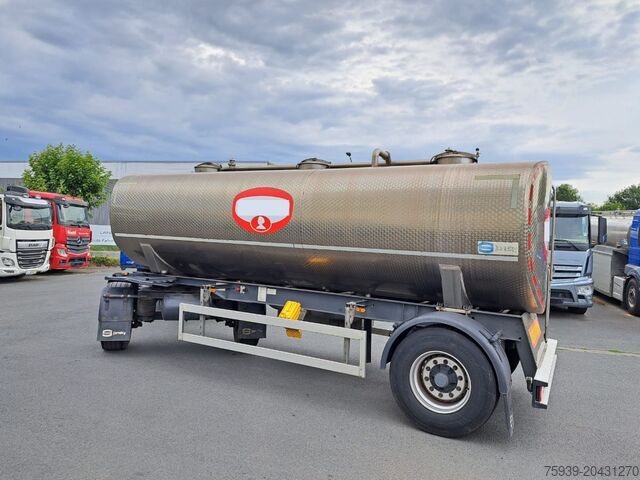 Tanker trailer Schwarte Edelstahltankanhänger 15500 l ISOLIERT