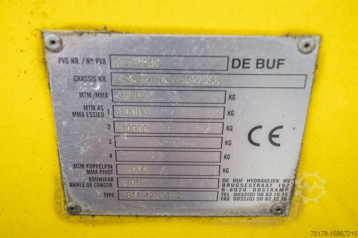 Blender DE BUF BETON MIXER/MALAXEUR/MISCHER-12M3